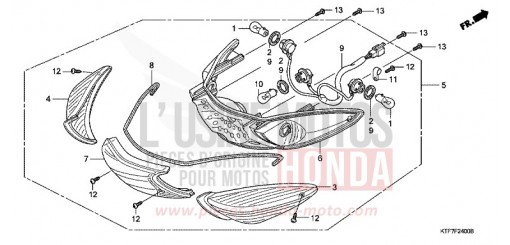 FEUX COMBINES ARRIERE SH1508 de 2008